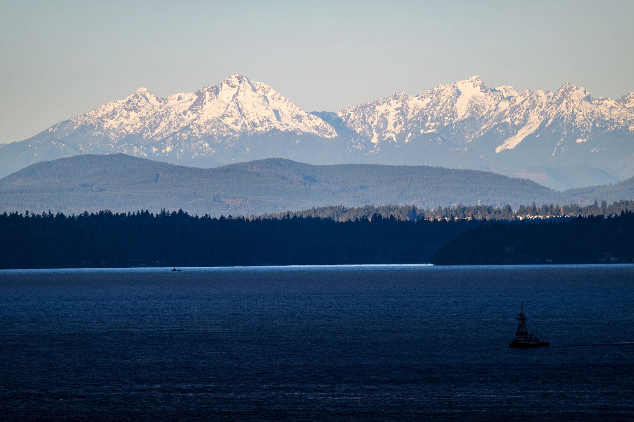 Puget Sound scenic view yacht